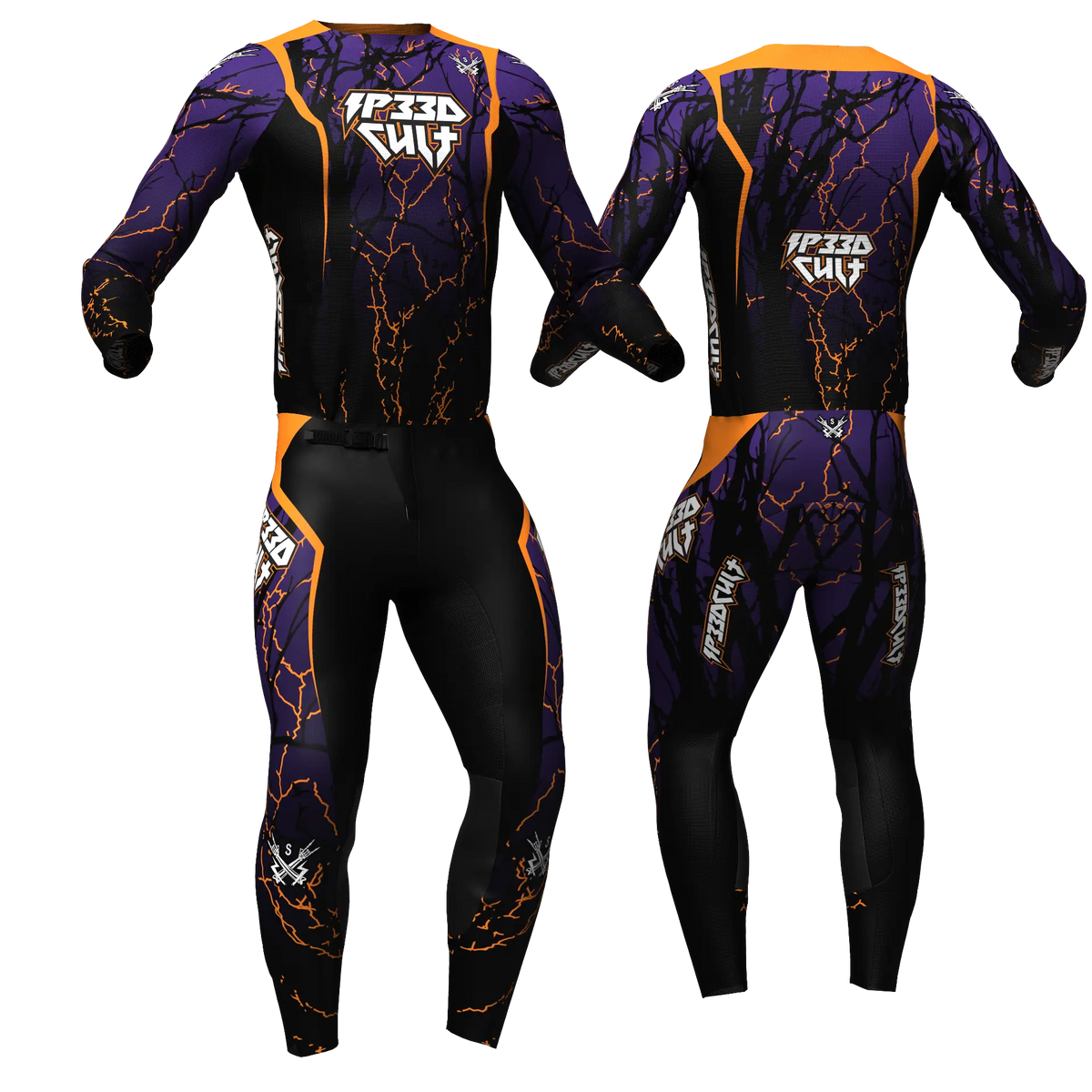 MX KIT - Strike Purple jersey and pants, front and back