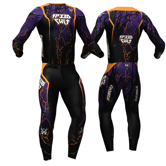 MX KIT - Strike Purple jersey and pants, front and back