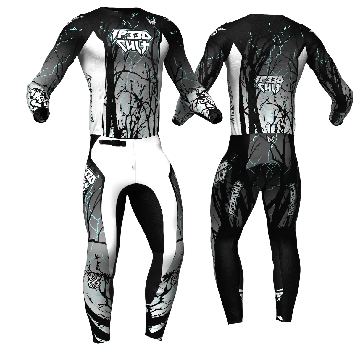 MX KIT - Strike Teal jersey and pants, front and back